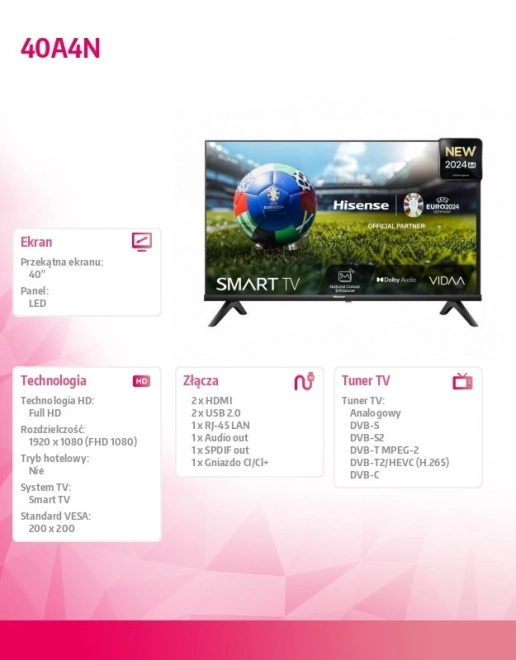 Televizor LED 40 inch 40A4N