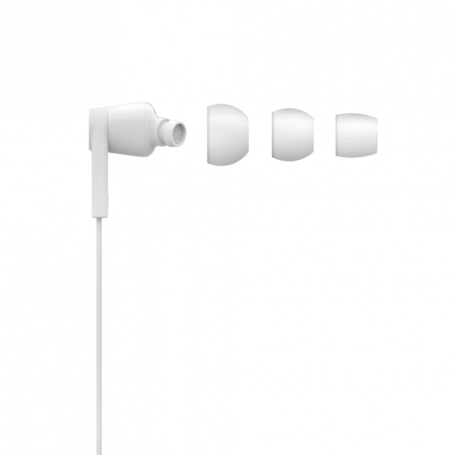 Căști cu conexiune Lightning Belkin Rockstar albe