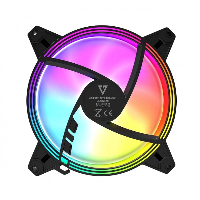 Ventilator ARGB 140 mm negru