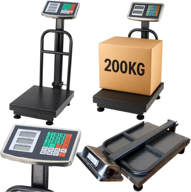 Platformă electronică de cântărire 200 kg cu afișaj LCD