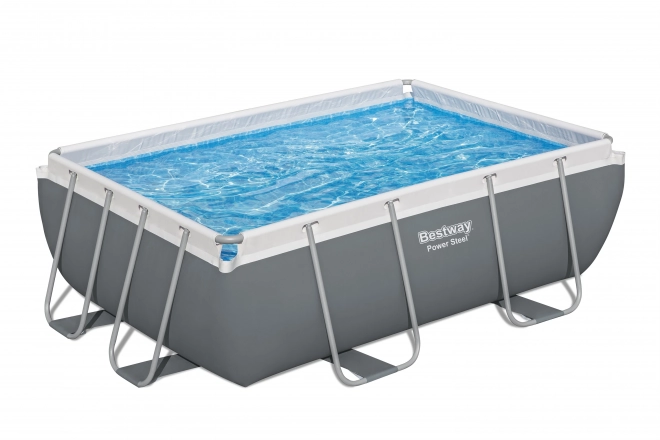 Piscină Power Steel Rack 282x196x84 9x6FT BESTWAY 4v1 + pompă Filtru