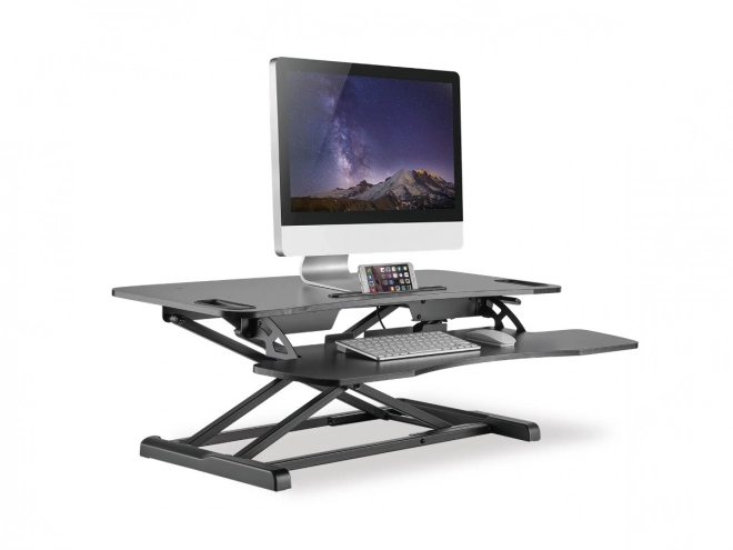 Suport ergonomic pentru birou, suprafață de lucru: 950x615x106-460 mm, reglabilă, neagră