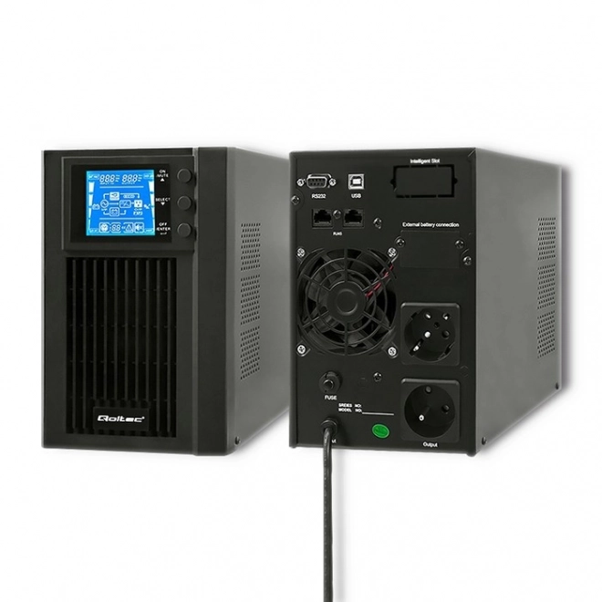 Zasilator UPS pur ondă sinusoida curată 1KVA 800W cu ecran LCD și USB