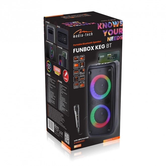 Box portabil cu bluetooth și karaoke
