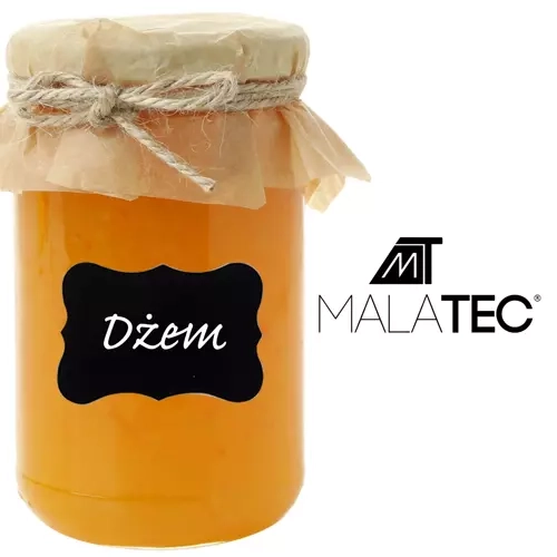 Etyichete autocolante și marker alb Malatec