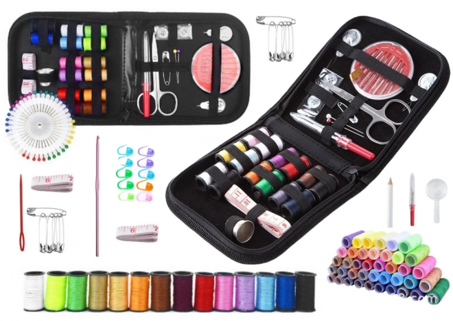 Set mini pentru cusut în etui