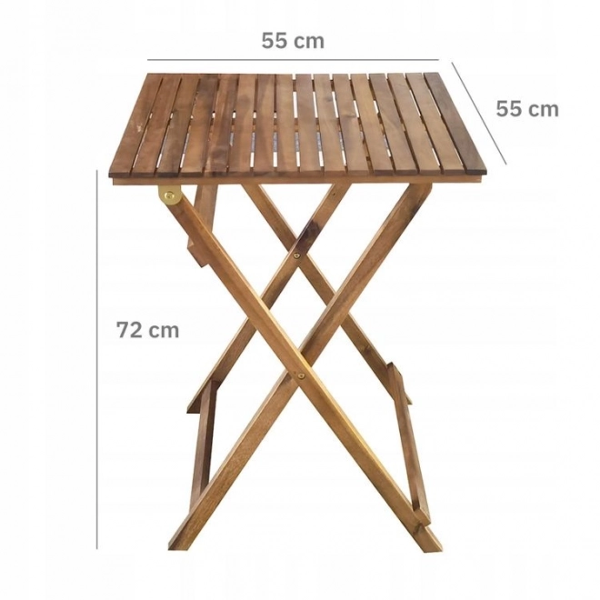 Set mobilier de grădină din lemn de salcâm