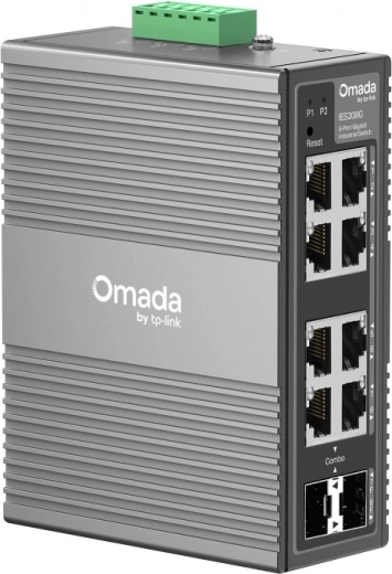 Conectivitate flexibilă: 6× RJ45 + 2× combo RJ45/SFP