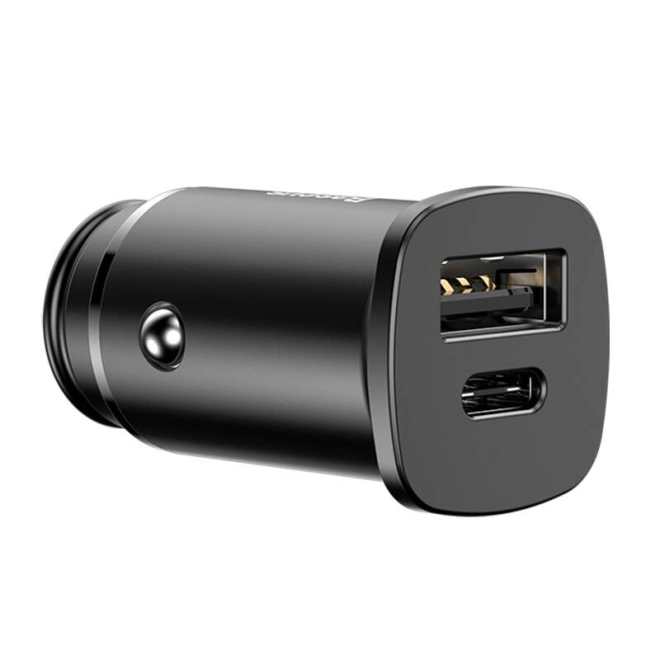 Două porturi: USB-A + USB-C