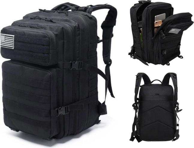 Rucsac tactic militar 40–60 l negru