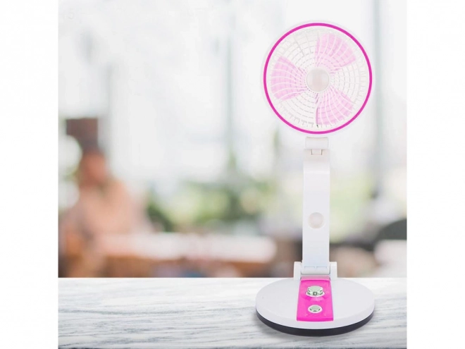 Ventilator portabil pliabil cu lumină LED