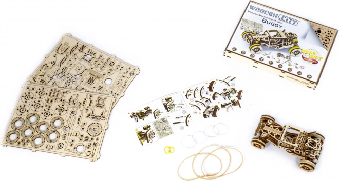 Puzzle 3D din lemn - model buggy