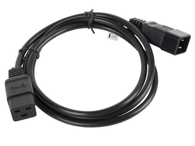 Prelungitor cablu alimentare IEC 320 C19 - C20 1.8M negru