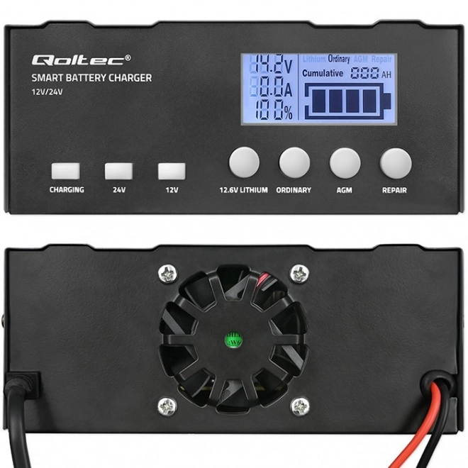 Încărcător inteligent cu microprocesor 12V/24V cu funcție de reparare pentru baterii AGM GEL LiFePO4