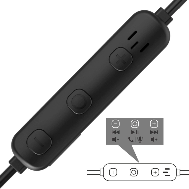 Căști wireless in-ear Freedom Athletics II cu microfon negru