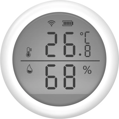 Senzor inteligent Wi‑Fi de temperatură și umiditate Umax U‑Smart cu afișaj