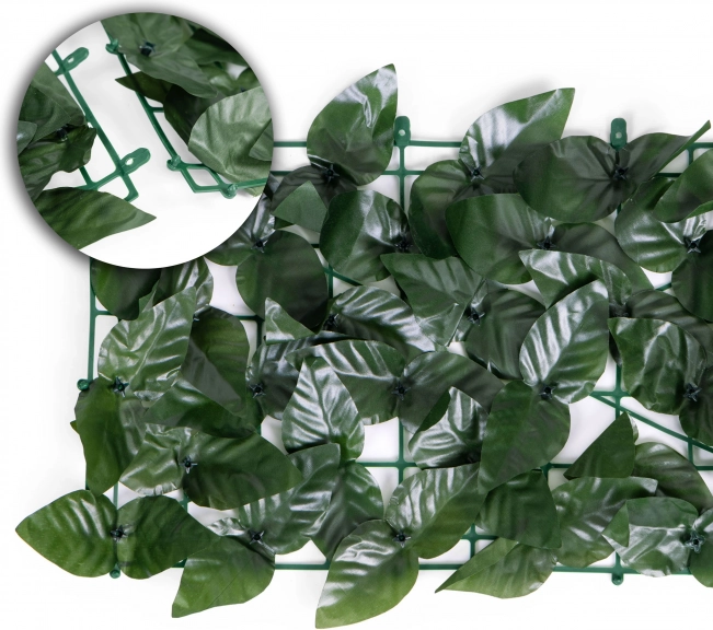 Gard viu artificial 500x50 cm pentru balcon, culoare verde