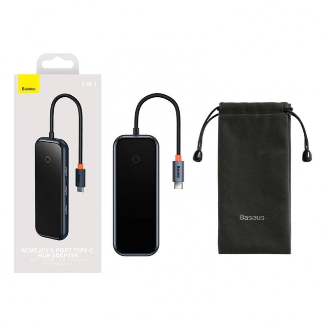 Hub USB-C Baseus AcmeJoy 5-in-1 cu PD și HDMI