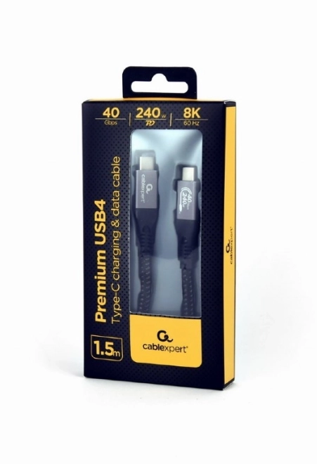 Cablu USB-C Premium de 1,5m 40 Gbps 240W