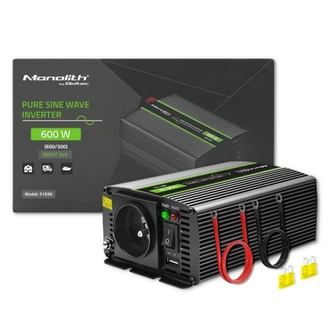 Priză mobilă Qoltec cu sinus pur