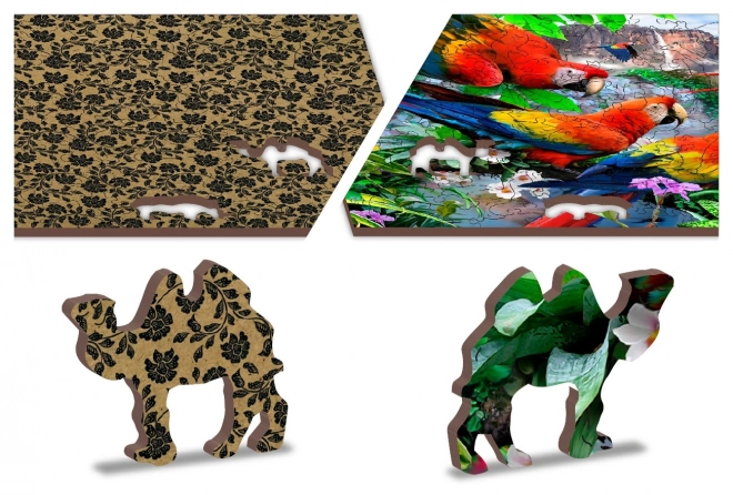 Puzzle din lemn Insula Papagalilor