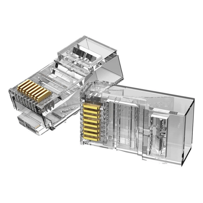 Design transparent și pachet avantajos de 50 buc.