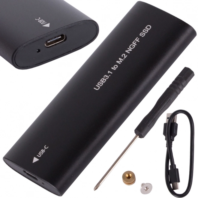 Carcasă adaptor pentru disc M.2 SATA NGFF USB 3.1 Tip-C