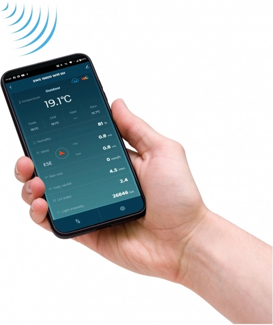 Stație meteorologică inteligentă WiFi cu senzor 7 în 1