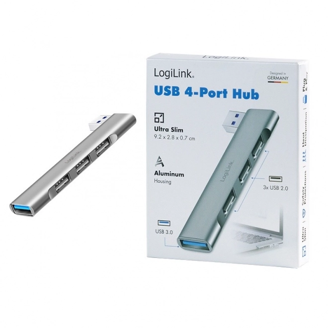 Hub USB LogiLink 4-Porturi cu USB 3.0 și USB 2.0