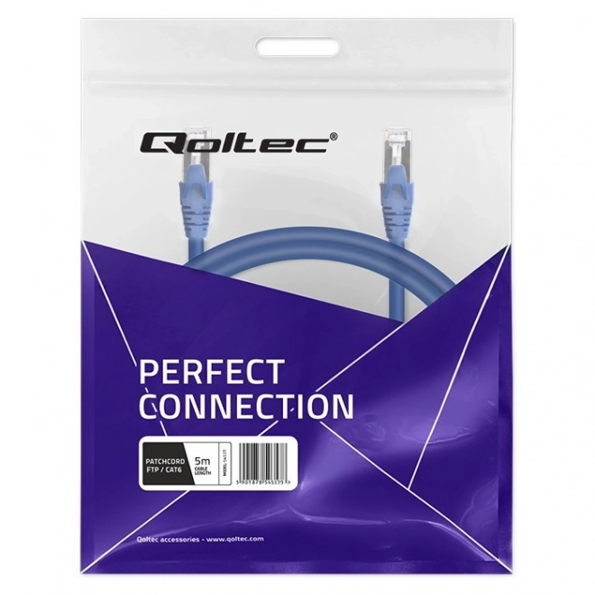 Cablu de rețea patch FTP CAT6 5m cu 2 conectoare RJ-45
