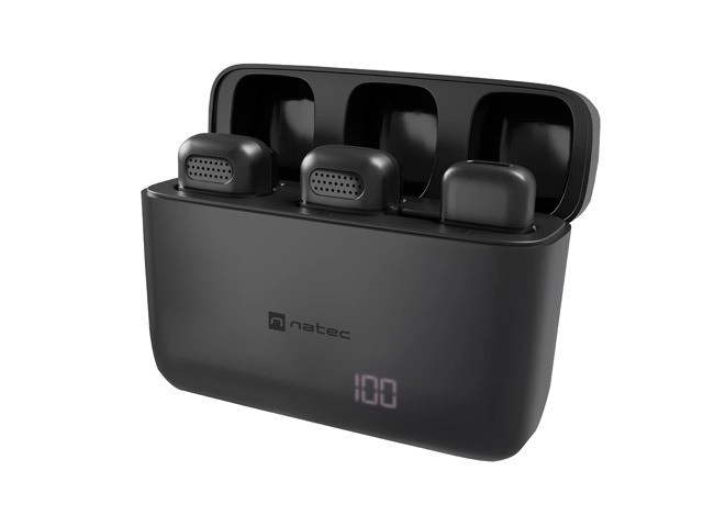 Microfon wireless Natec Hopper cu conector Lightning