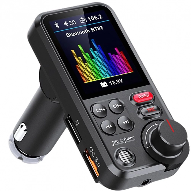 Transmițător Bluetooth 5.0 pentru mașini cu ecran LCD