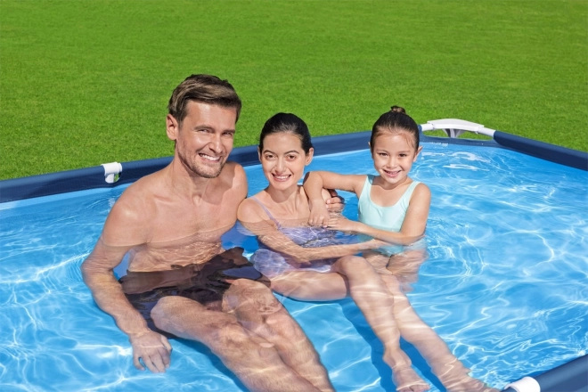 DeluxeJr Steel Pro Rack Piscină 259x170x61 BESTWAY pentru grădină