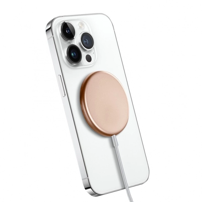 Încărcător wireless MagSafe 15W aurie