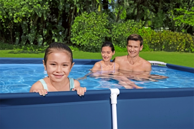 DeluxeJr Steel Pro Rack Piscină 259x170x61 BESTWAY pentru grădină