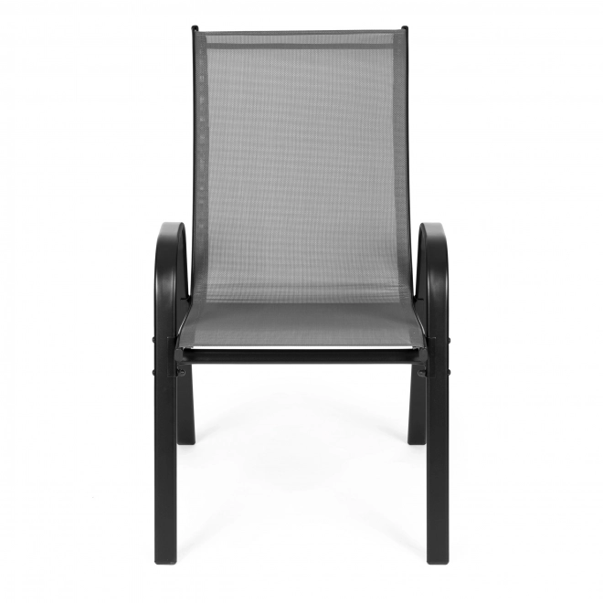 Set de scaune de grădină pentru terasă, balcon, culoare gri