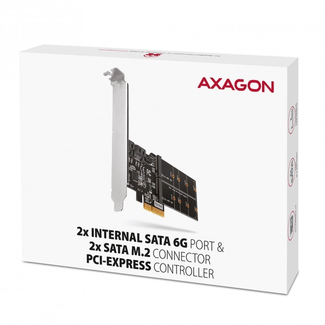 Controler PCIe cu 2 porturi interne SATA și 2 sloturi M.2