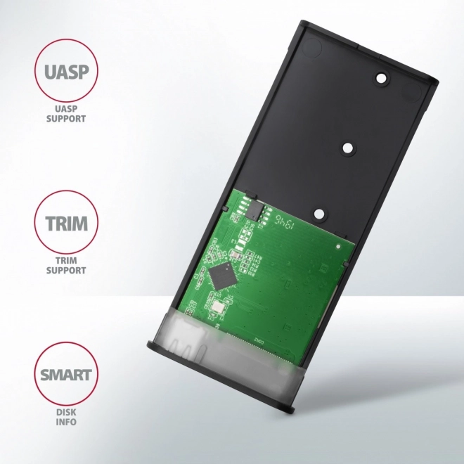 Carcasă externă aluminiu fără șuruburi USB-C 3.2 pentru SSD M.2 SATA