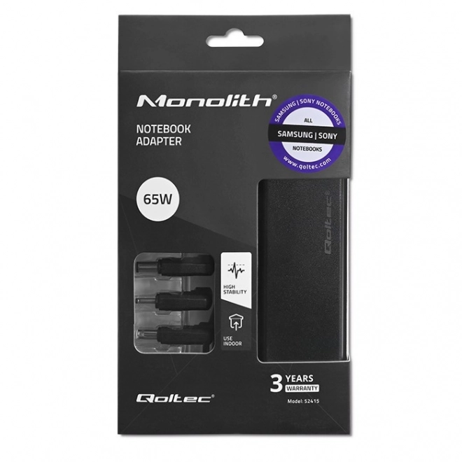 Adaptor puternic compatibil Samsung și Sony 65W cu 3 prize