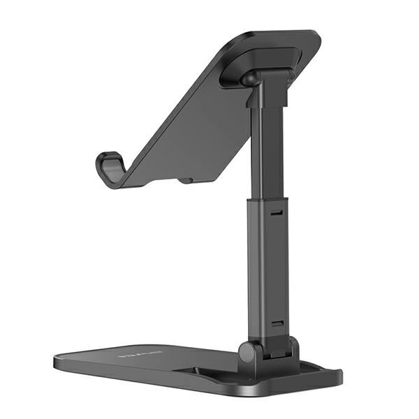 Suport de birou negru pentru tablete și smartphone-uri