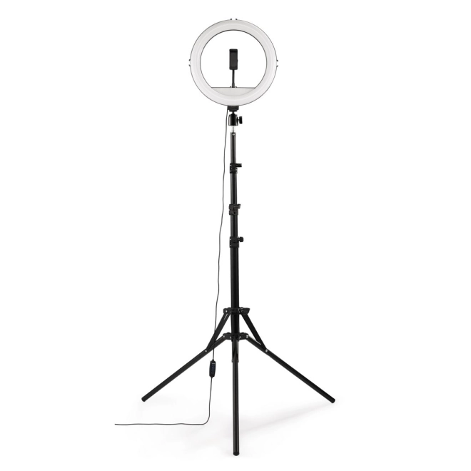 Lampa inelară pe trepied Hama