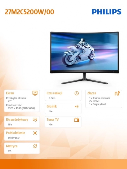 Monitor curbat VA 27 inch 280Hz