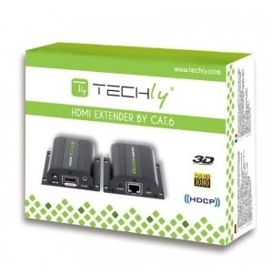 Extender HDMI peste cablu Cat.5e/6/6a/7 până la 60m cu receptor IR negru