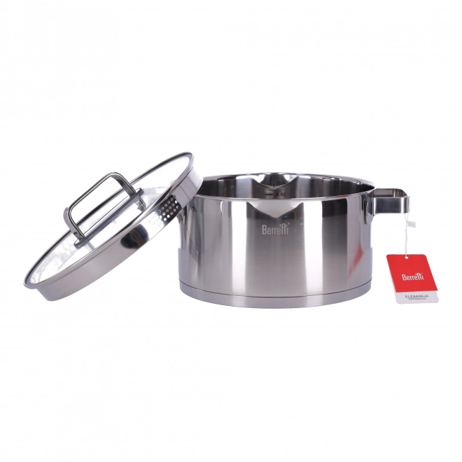 Mistral BERRETTI oală inoxidabilă cu capac, 24 cm