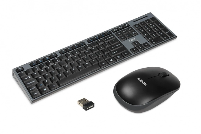 Set tastatură și mouse wireless negru