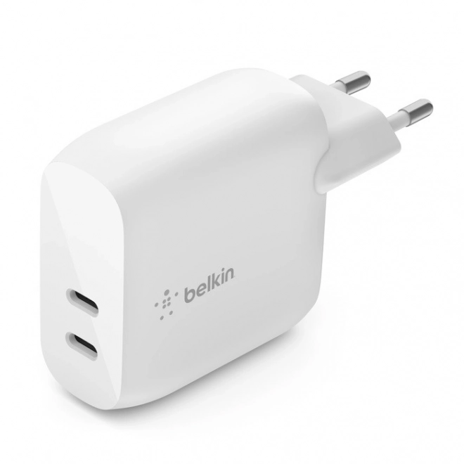 Încărcător Dual USB-C BoostCharge 40W Alb