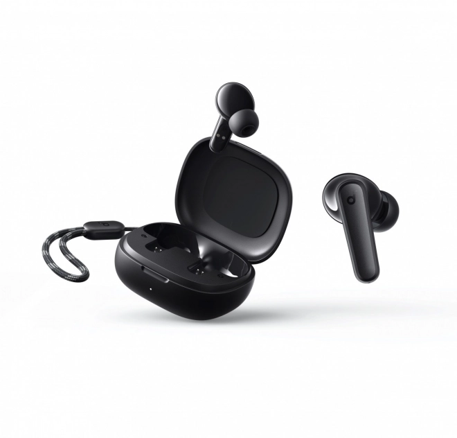 Căști wireless Soundcore cu bas puternic negre