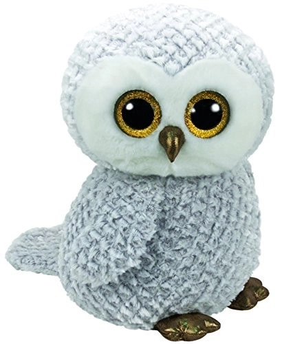 TY Beanie Boos Mascotă bufniță - bufniță albă 42 cm