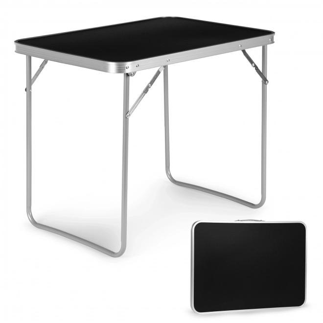 Masă turistică masă de picnic pliabilă blat 80x60 cm negru