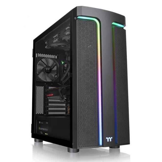 Carcasă de computer elegantă Thermaltake cu sticlă securizată și iluminare ARGB